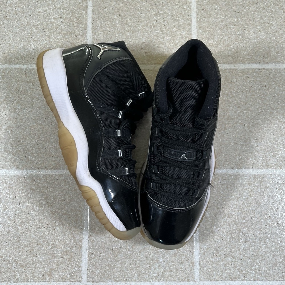 Jordan Air Jordan 11 Retro Shoes Youth Size 6Y Black Basketball 378038-011 - Picture 2 of 10
